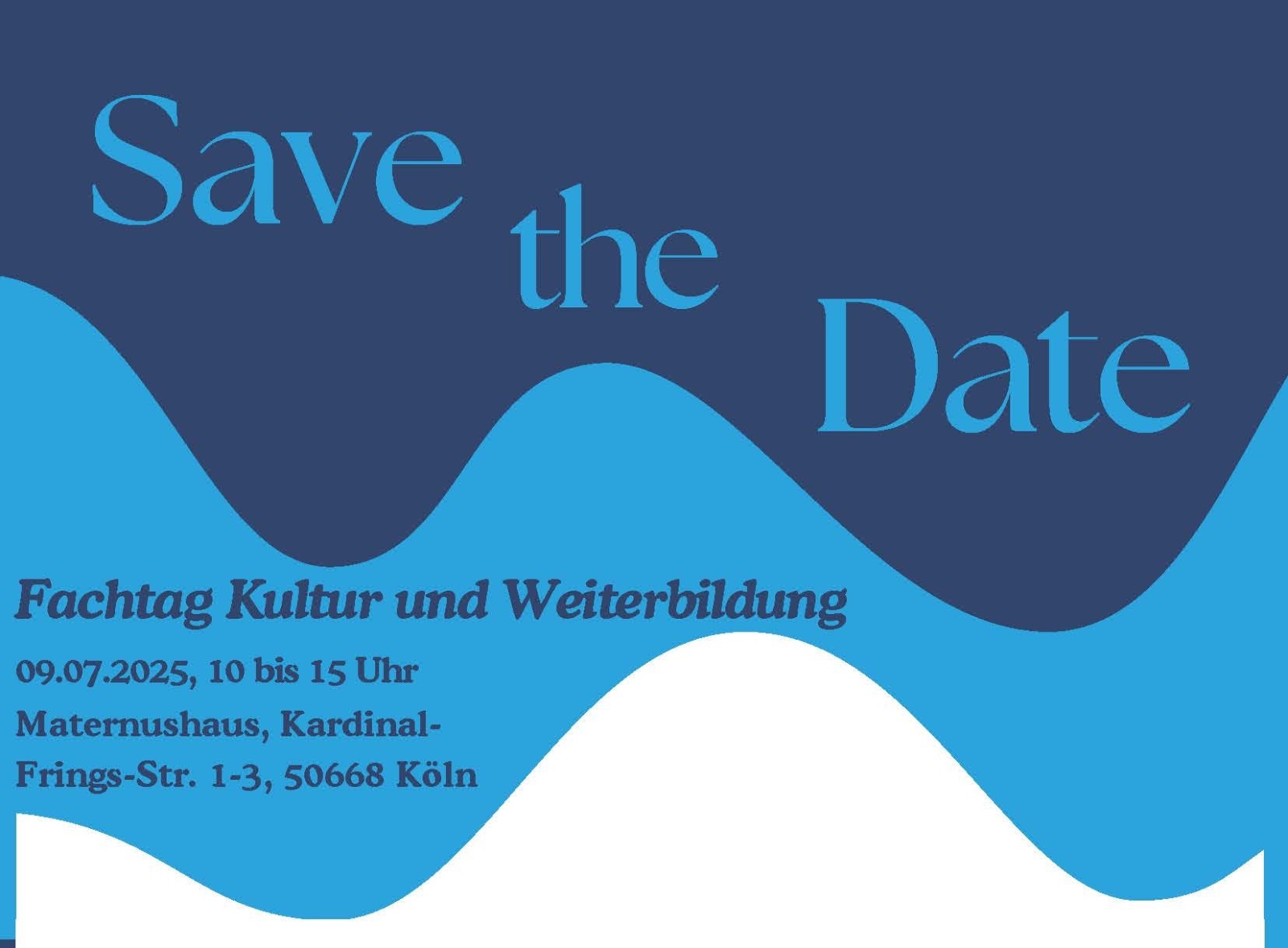 Save the Date_Fachtag Kultur und Weiterbildung_2025