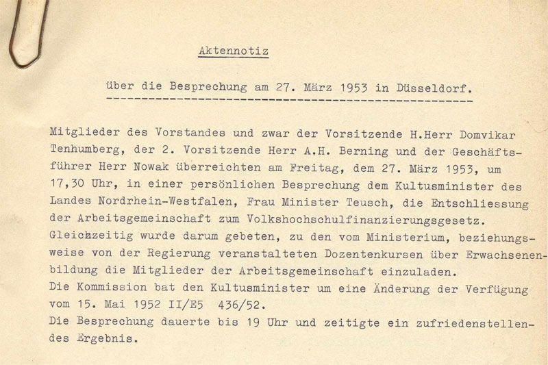 Zeitgeschichtliches Dokument aus der Entstehungszeit